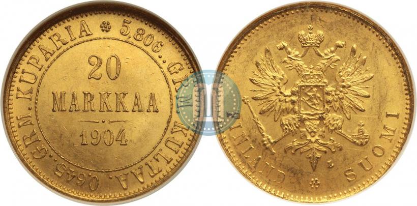 Picture 20 markkaa 1904 year L 