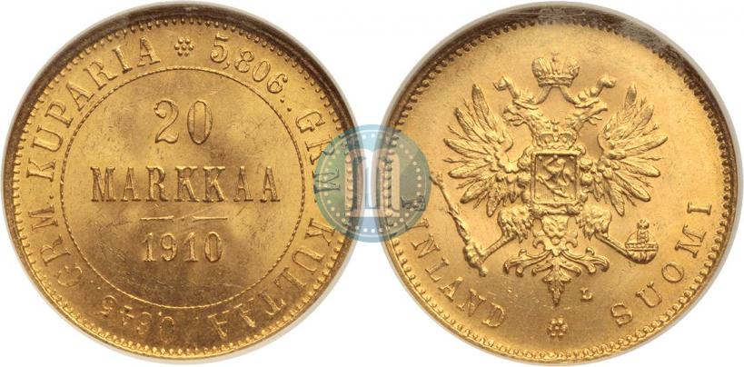 Picture 20 markkaa 1910 year L 