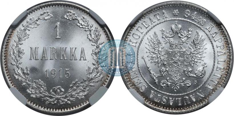 Picture 1 markka 1915 year S 