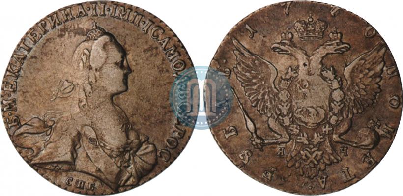 Фото 1 рубль 1770 года СПБ-ЯЧ 