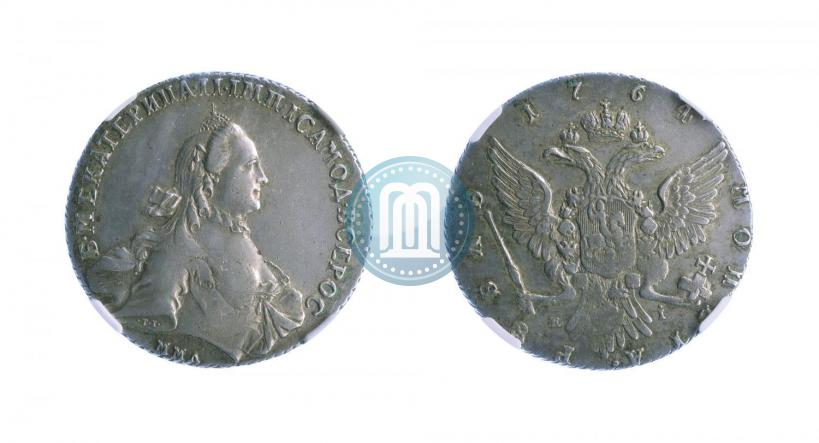 Фото 1 рубль 1764 года ММД-EI 