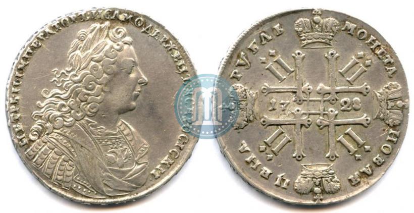 Фото 1 рубль 1728 года  "Тип 1728"