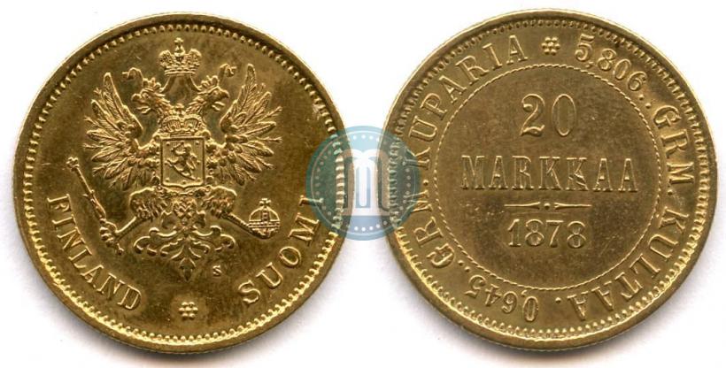 Picture 20 markkaa 1878 year S 