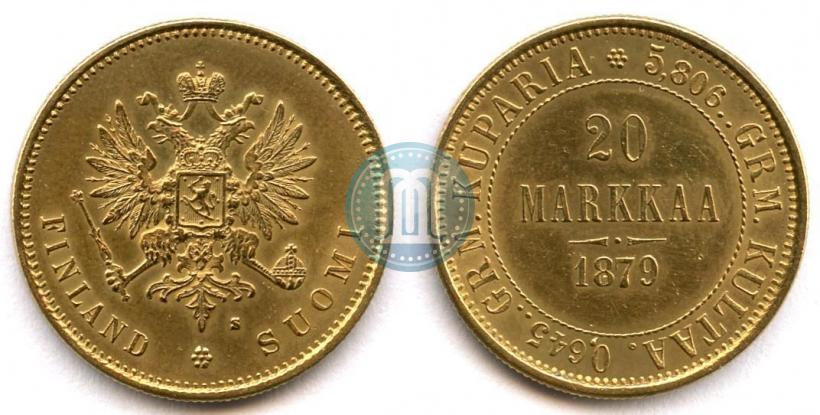 Picture 20 markkaa 1879 year S 
