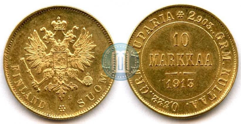 Фото 10 марок 1913 года S 