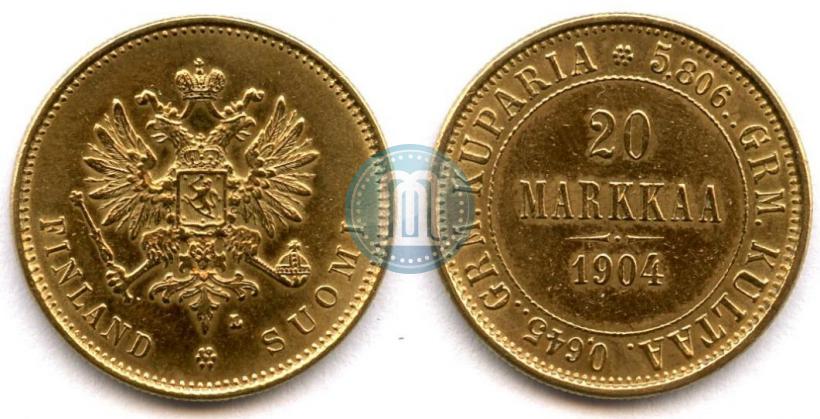Picture 20 markkaa 1904 year L 
