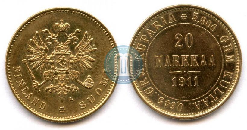 Picture 20 markkaa 1911 year L 
