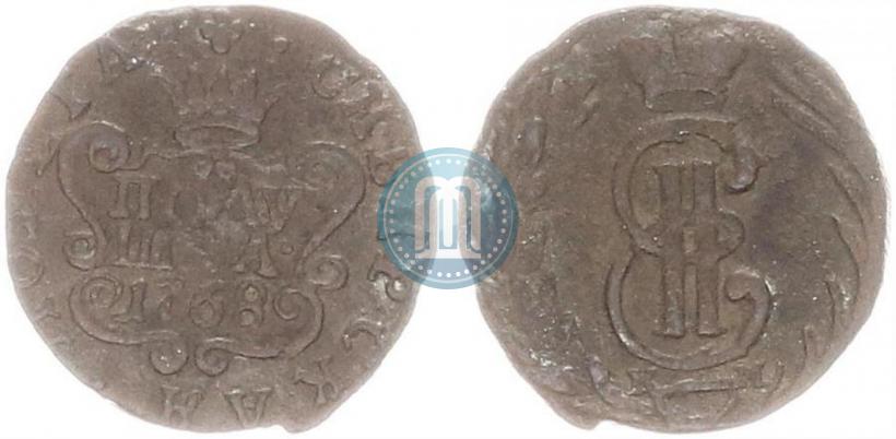 Фото Полушка 1768 года КМ 