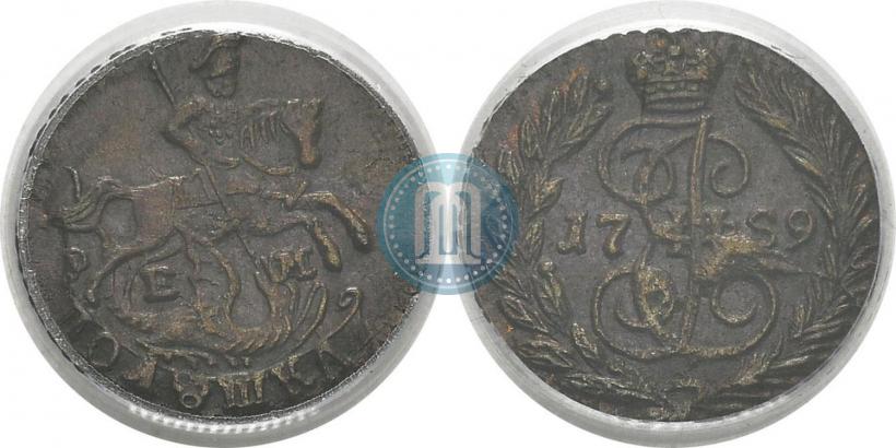 Фото Полушка 1789 года ЕМ 