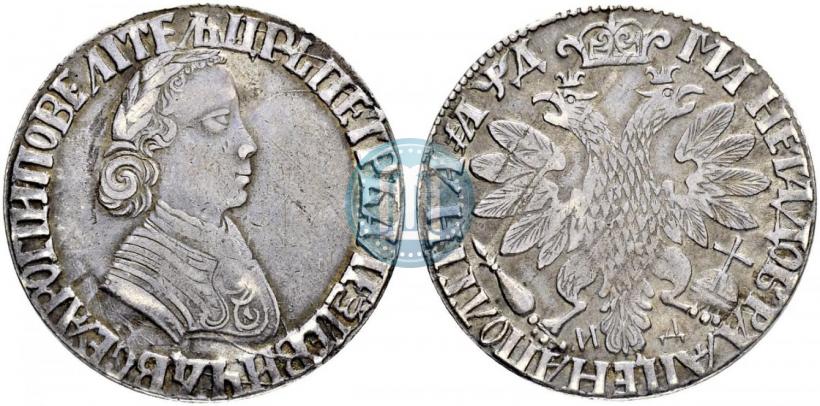Фото Полтина 1704 года МД "Портрет работы Ф. Алексеева"