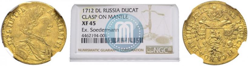 Picture 1 ducat 1712 year D-L-G 