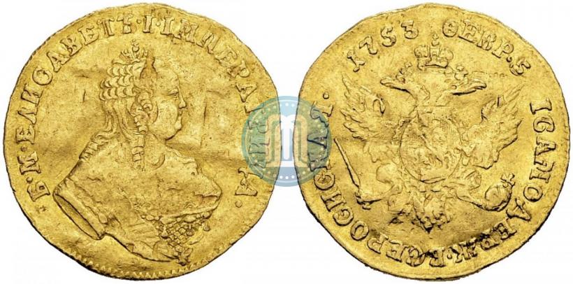 Picture 1 ducat 1753 year  "Eagle on the reverse"