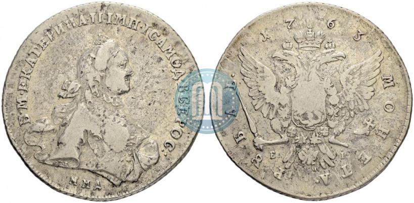 Picture 1 rouble 1763 year ММД-EI 
