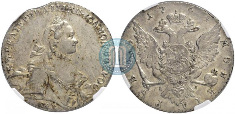 Picture 1 rouble 1764 year СПБ-ЯI 