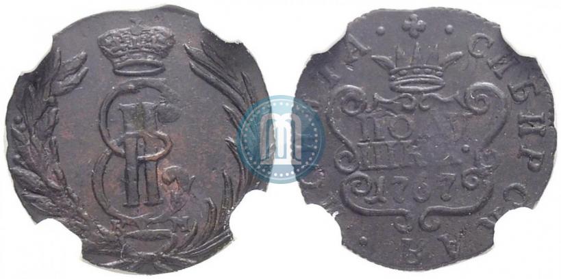 Фото Полушка 1767 года КМ 