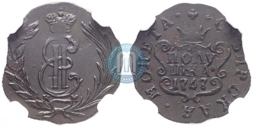 Фото Полушка 1767 года КМ 