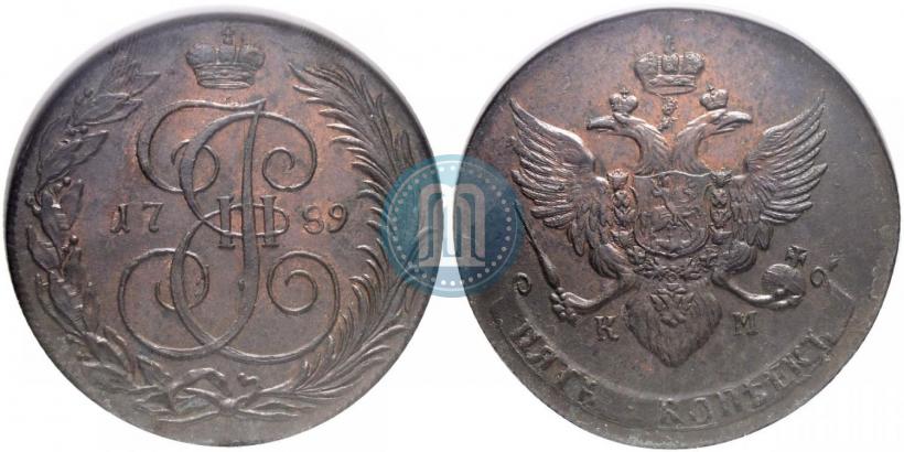 Picture 5 kopecks 1789 year КМ 