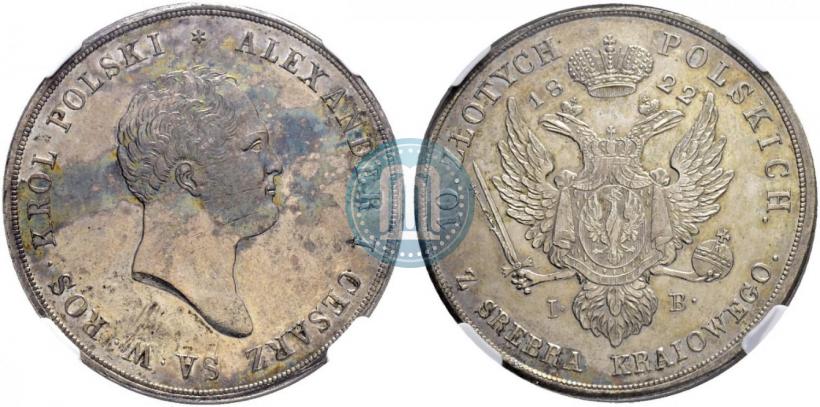 Picture 10 złotych 1822 year IB 