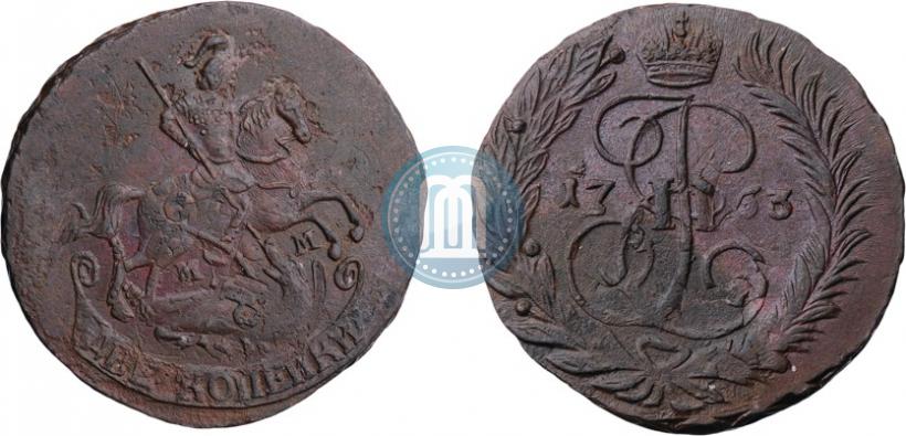 Picture 2 kopecks 1763 year ММ 