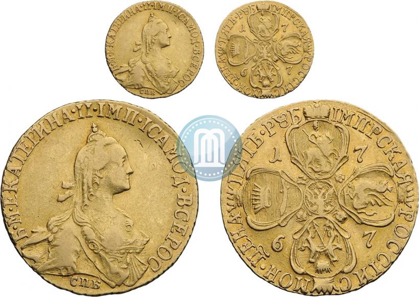 Picture 5 roubles 1767 year СПБ 