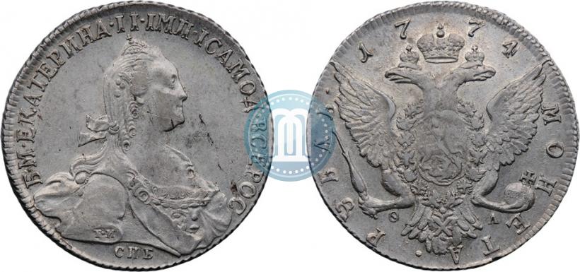 Picture 1 rouble 1774 year СПБ-ФЛ 
