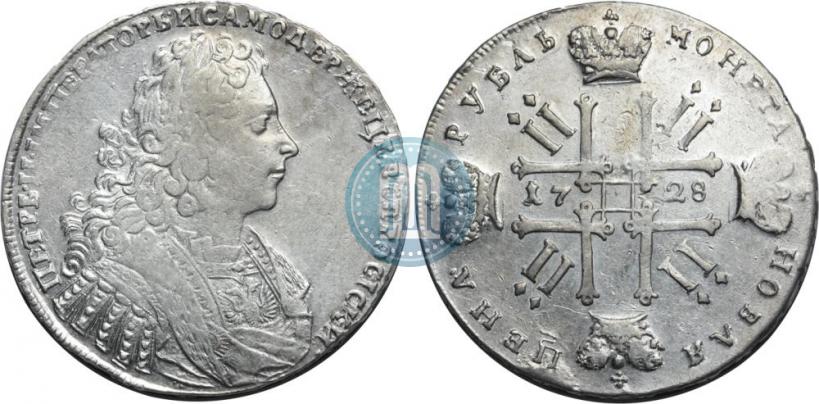 Picture 1 rouble 1728 year  "Type of 1728"