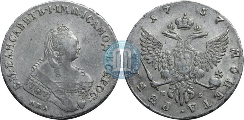 Picture 1 rouble 1757 year ММД-МБ 
