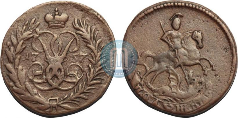 Фото Полушка 1757 года  