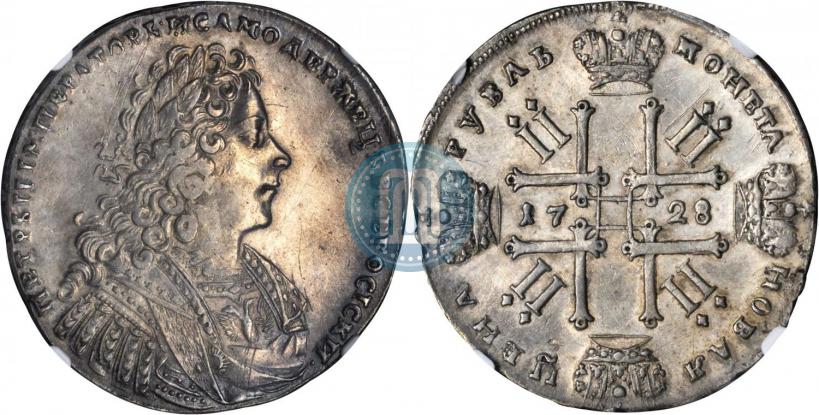 Picture 1 rouble 1728 year  "Type of 1728"