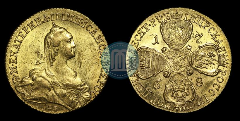 Picture 10 roubles 1768 year СПБ 