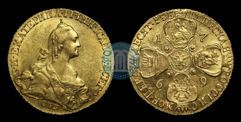 Фото 10 рублей 1769 года СПБ 