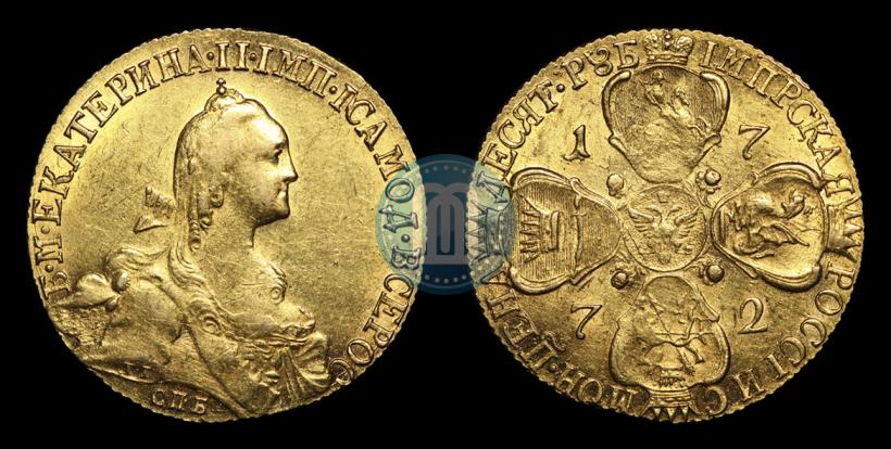 Picture 10 roubles 1772 year СПБ 