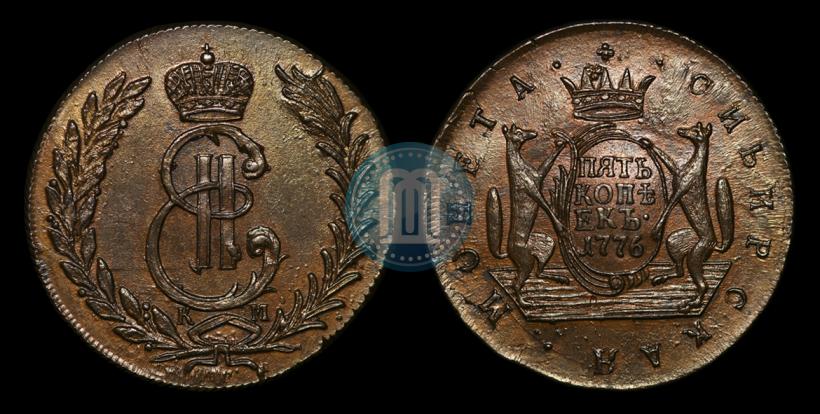 Фото 5 копеек 1776 года КМ 