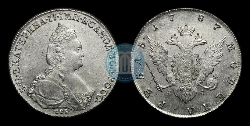 Picture 1 rouble 1787 year СПБ-ЯА 