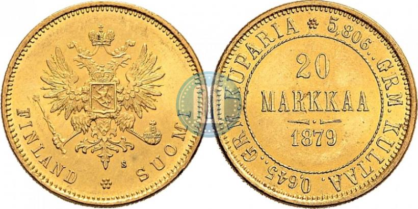 Picture 20 markkaa 1879 year S 