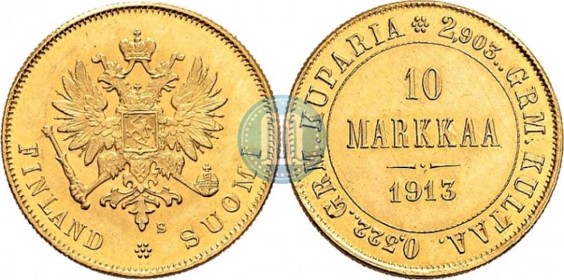 Picture 10 markkaa 1913 year S 