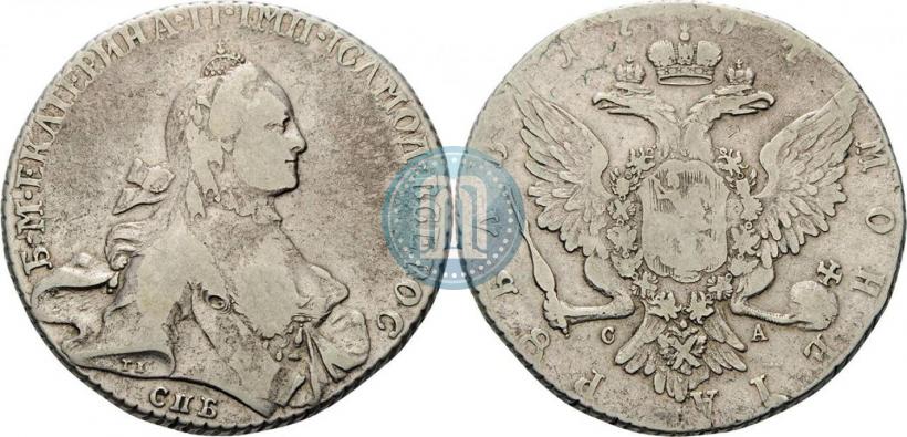 Фото 1 рубль 1764 года СПБ-СА 