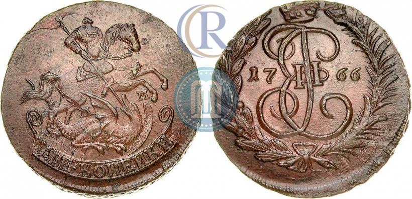 Picture 2 kopecks 1766 year ММ 