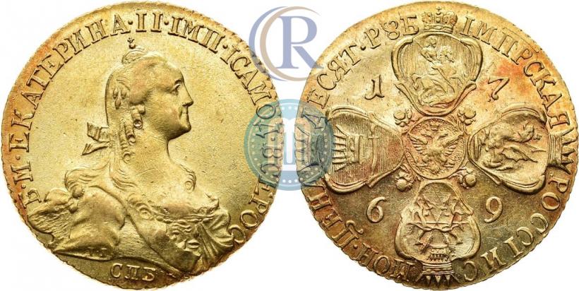 Picture 10 roubles 1769 year СПБ 