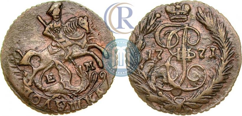 Фото Полушка 1771 года ЕМ 