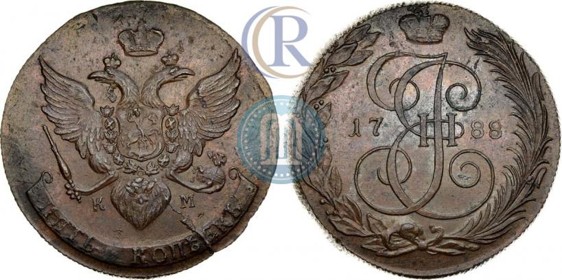 Picture 5 kopecks 1788 year КМ 