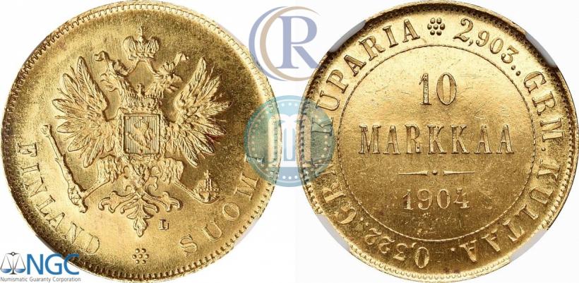 Picture 10 markkaa 1904 year L 