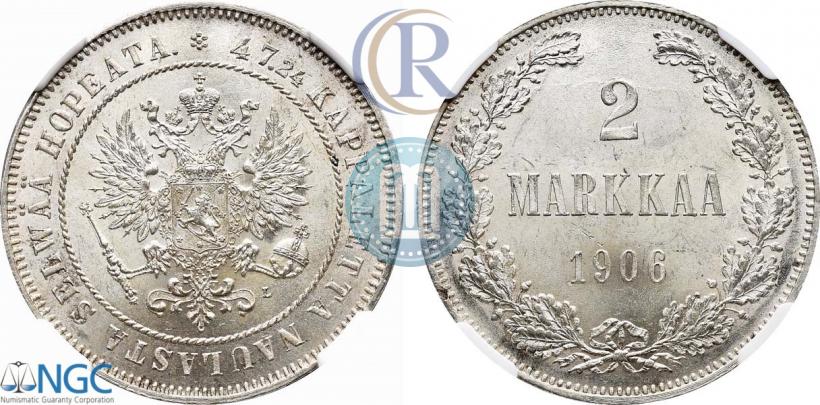 Picture 2 markkaa 1906 year L 