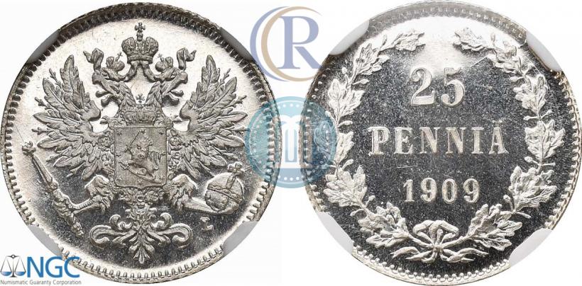 Фото 25 пенни 1909 года L 