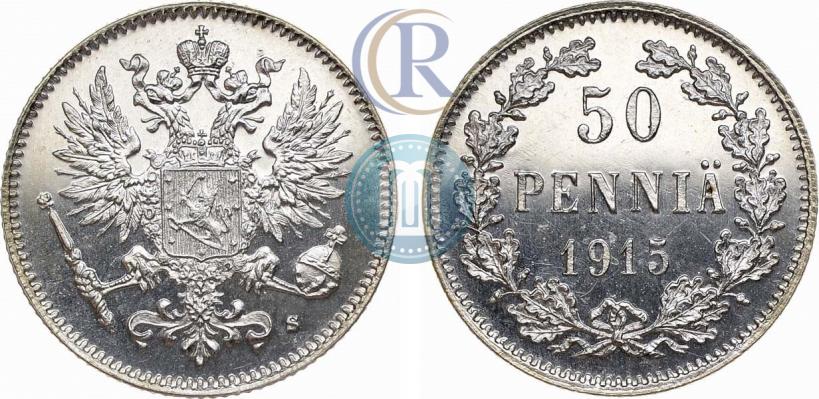 Фото 50 пенни 1915 года S 