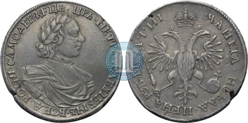 Фото 1 рубль 1718 года OK-L 