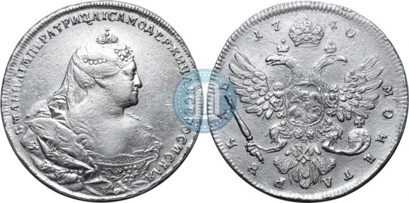 Фото 1 рубль 1740 года  "Московский тип"