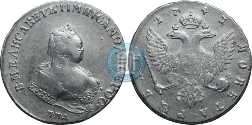 Picture 1 rouble 1743 year ММД 