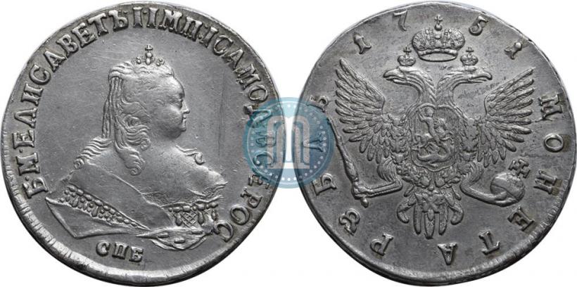 Picture 1 rouble 1751 year СПБ 