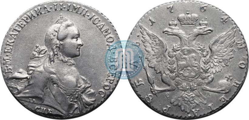 Фото 1 рубль 1764 года СПБ-СА 